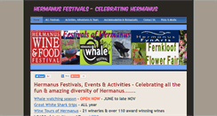 Desktop Screenshot of hermanus-festivals.com
