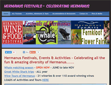 Tablet Screenshot of hermanus-festivals.com